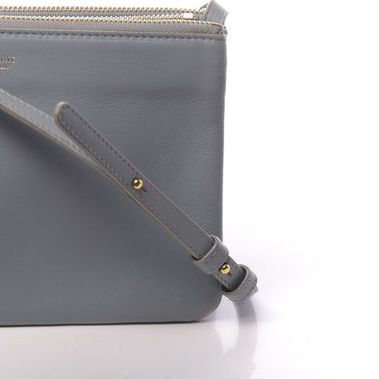 Celine Lambskin Small Trio Crossbody Bag Storm 13 of 13