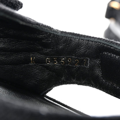 Chanel Denim Printed Dad Sandals 38.5 Black 8 of 15