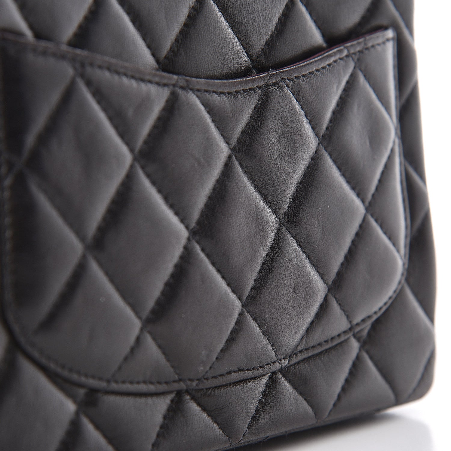 Chanel Lambskin Quilted Mini Square Flap Black 14 of 17