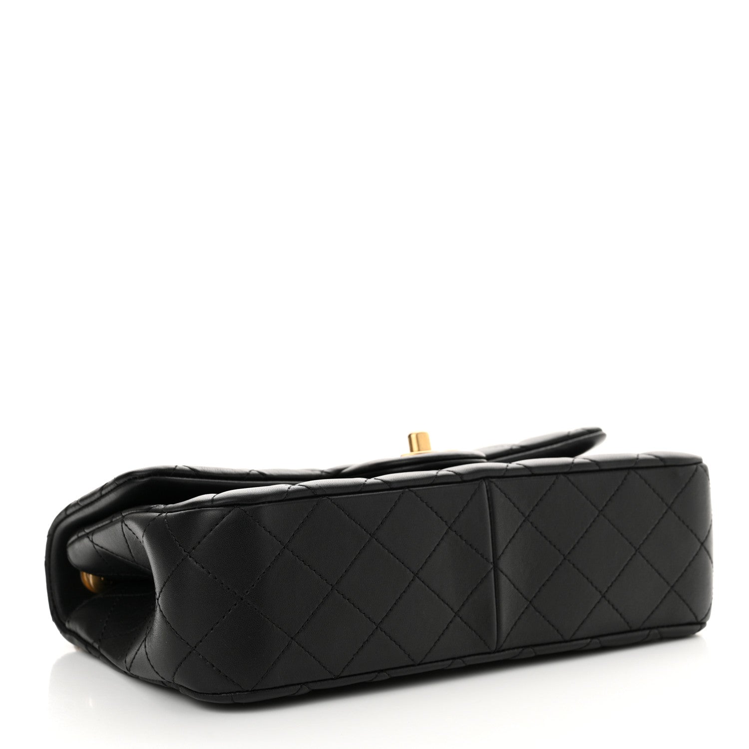 Chanel Lambskin Quilted Small Sweet Camellia Flap Black 4 of 11