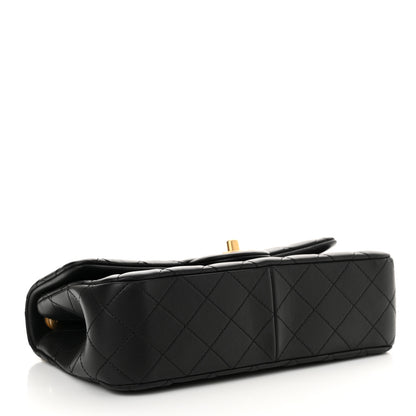 Chanel Lambskin Quilted Small Sweet Camellia Flap Black 4 of 11