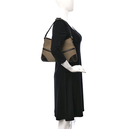 Gucci Canvas Web GG Reins Hobo Brown 2 of 11
