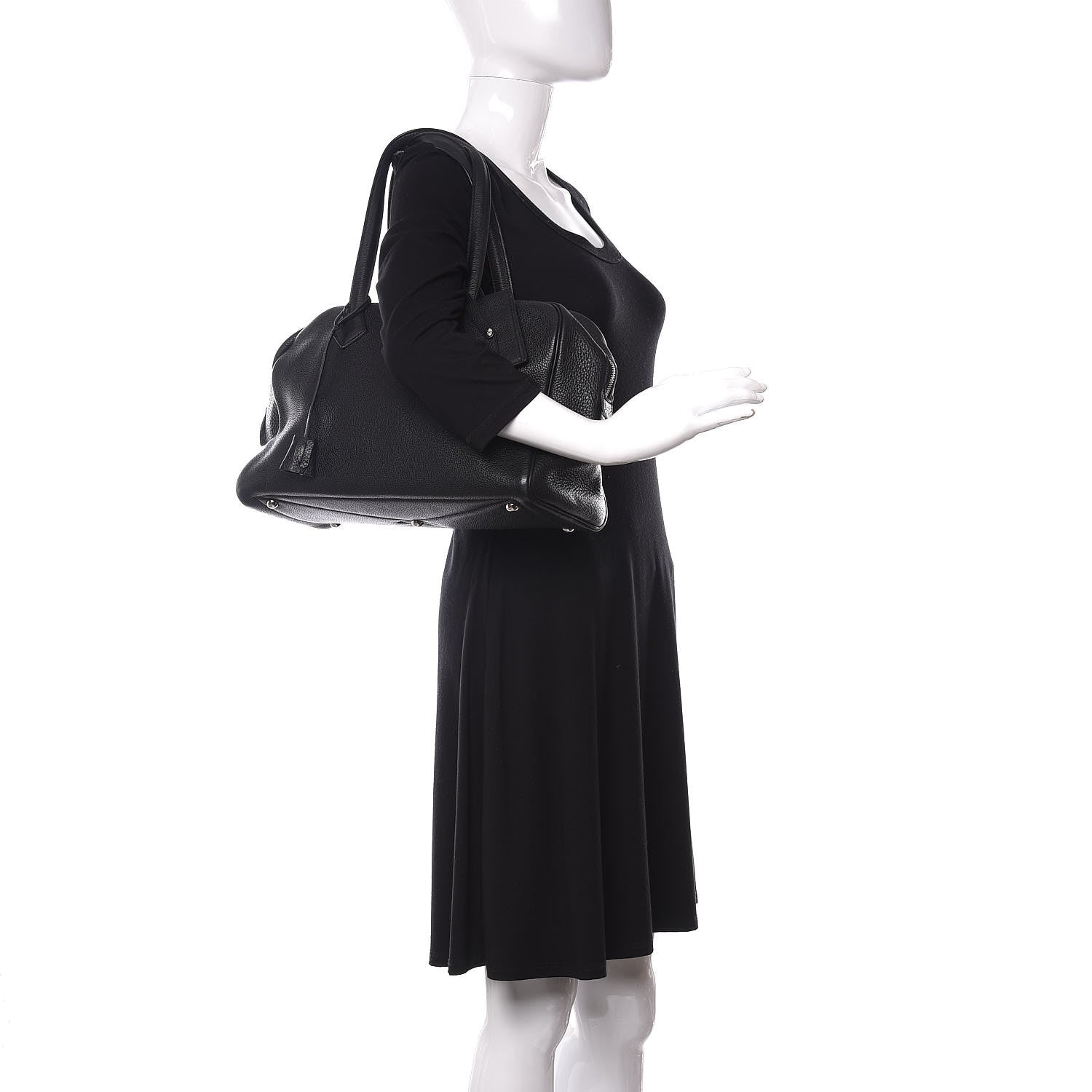 Hermes Taurillon Clemence Victoria II 35 Black 2 of 12