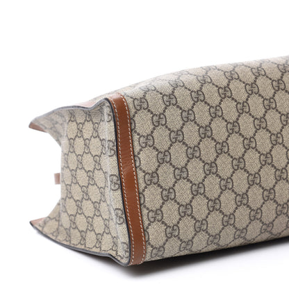 Gucci GG Supreme Monogram Medium Padlock Tote Beige Cuir 6 of 14