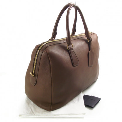 Prada Cervo Deerskin Bauletto Brown 3 of 11
