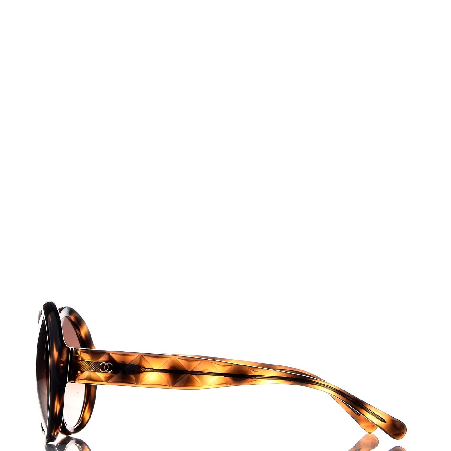 Quilted CC Mod Sunglasses 5120 Tortoise