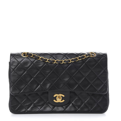 Chanel Lambskin Quilted Medium Double Flap Black 1 of 17
