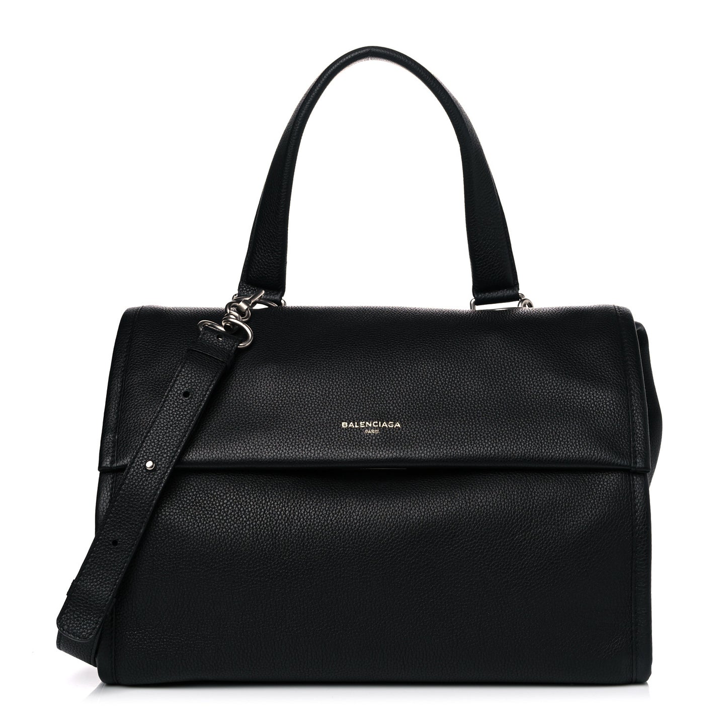 Veau Grana Medium Tool Satchel Black