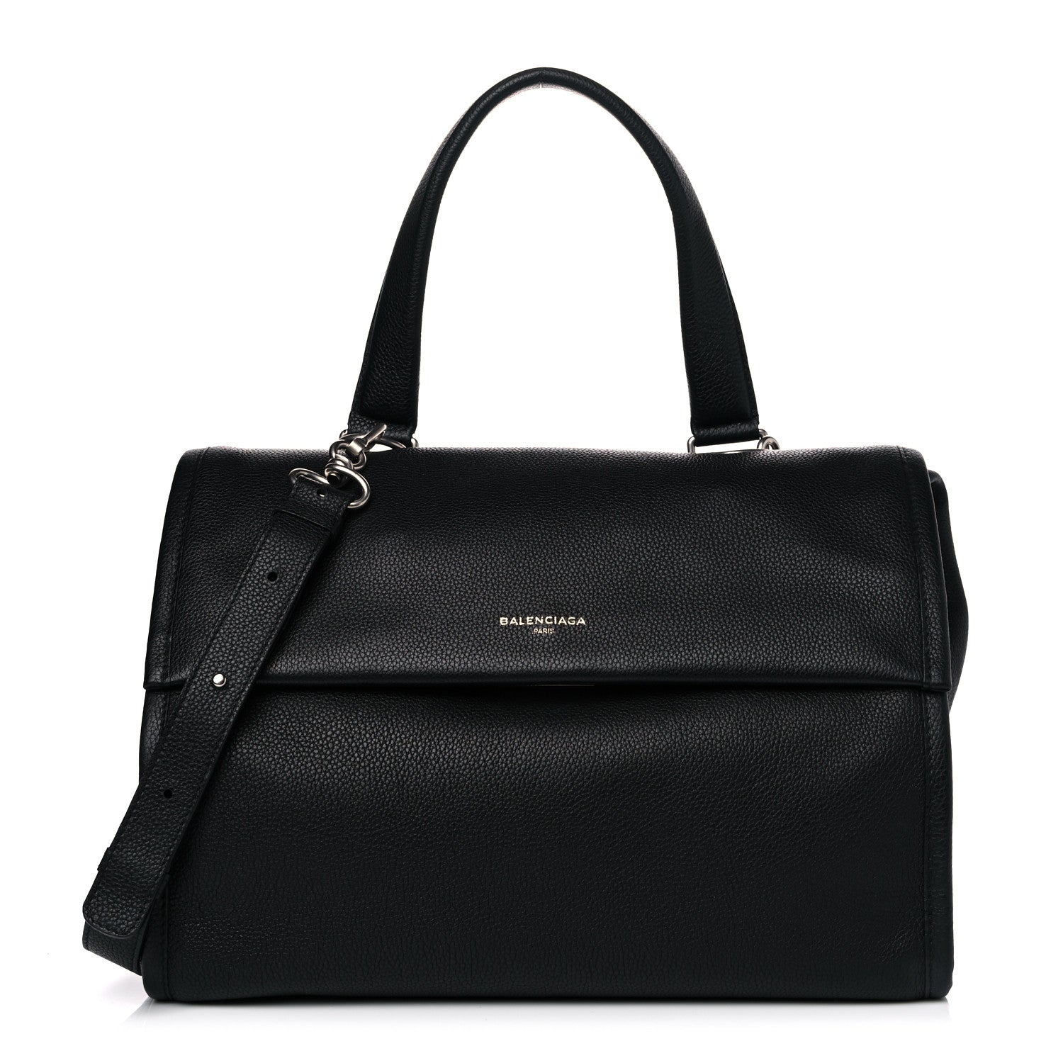 Balenciaga Veau Grana Medium Tool Satchel Black 1 of 13