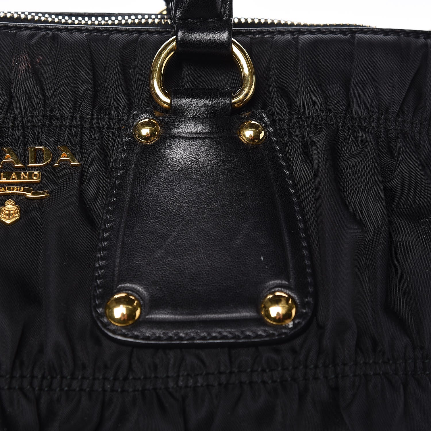 Prada Tessuto Nylon Gaufre Tote Black 11 of 15