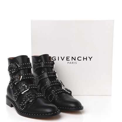 Givenchy Calfskin Studded Prue Buckle Bootie 40.5 Black 10 of 10