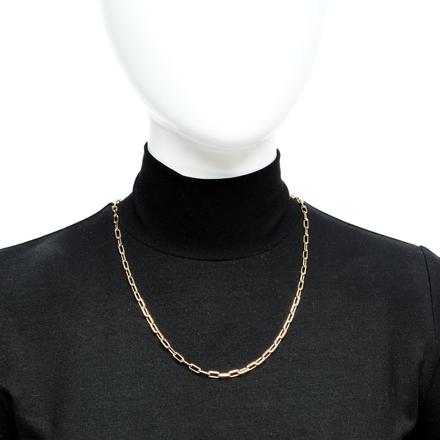 Cartier 18K Yellow Gold SM Santos De Cartier Link Necklace 2 of 6