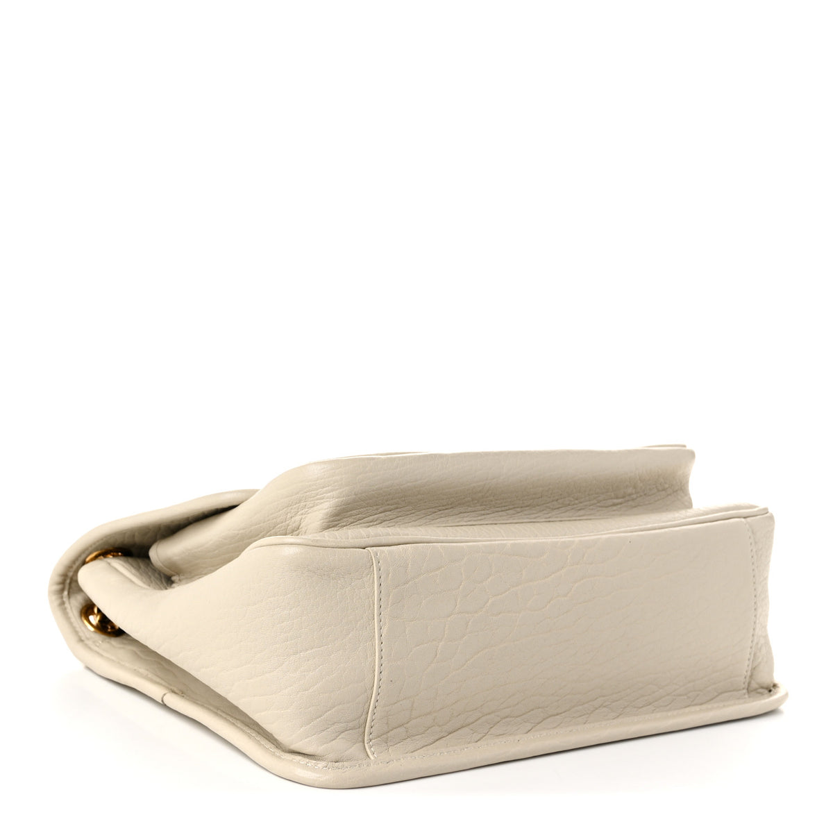 Grained Lambskin Monogram Medium Niki Chain Satchel Crema Soft