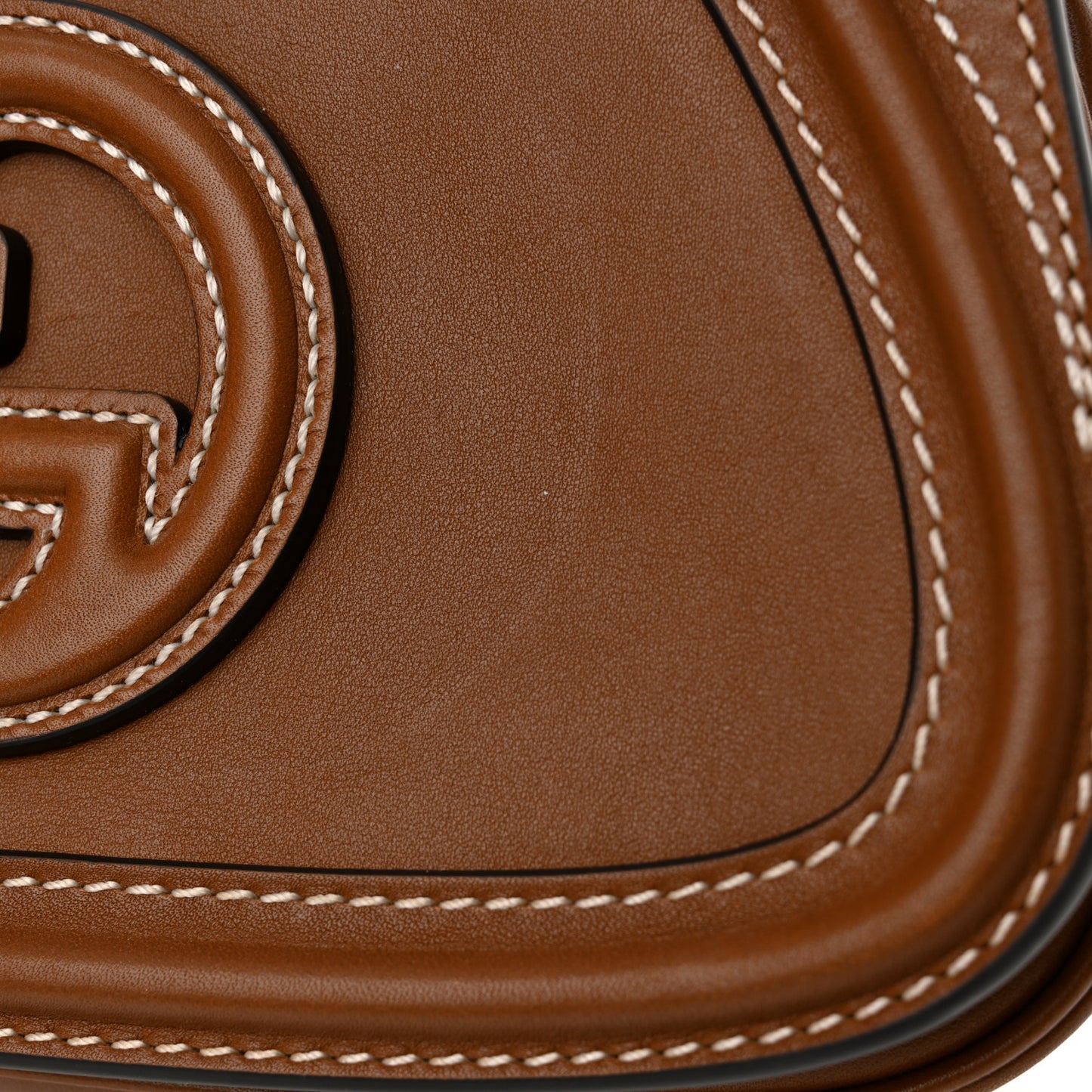 Calfskin Blondie Small Shoulder Bag Brown