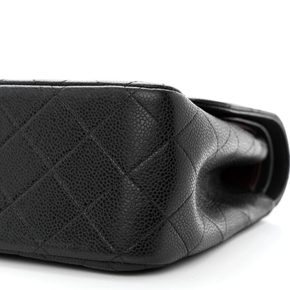 Chanel Caviar Quilted Jumbo Double Flap Black 10 of 14
