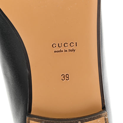 Gucci Calfskin Womens Jordaan Loafers 39 Black 8 of 11