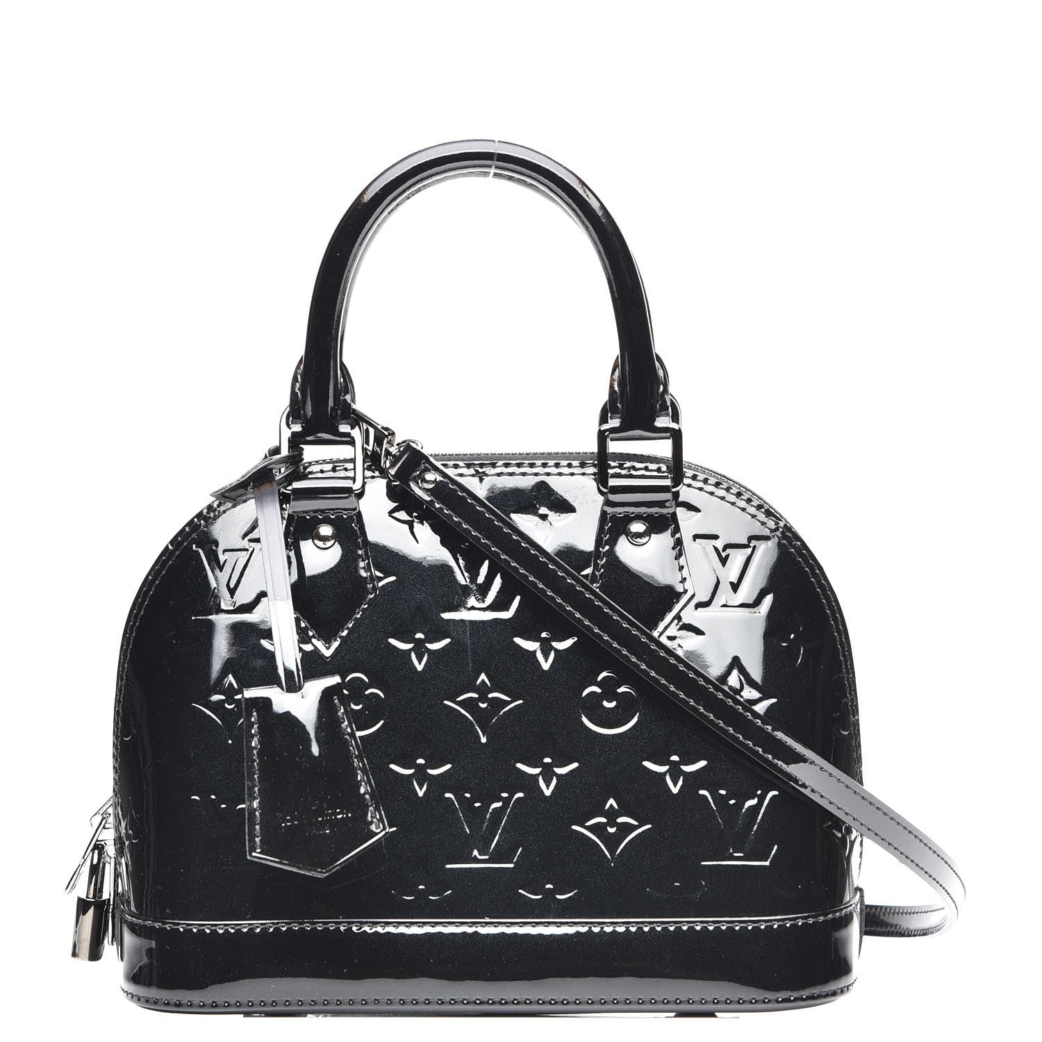 Louis Vuitton Vernis Alma BB Noir Magnetique 1 of 9