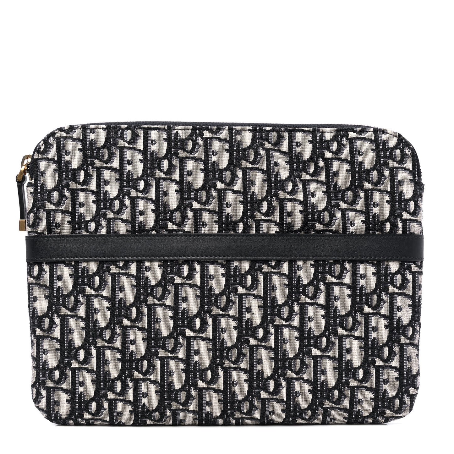 Oblique Pouch Clutch Blue