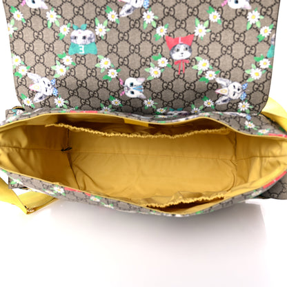 Gucci GG Supreme Monogram Love Pets Diaper Bag Yellow 6 of 15