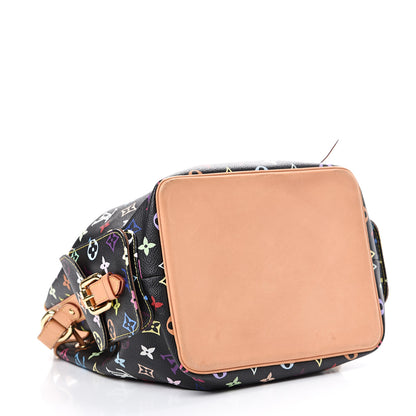Louis Vuitton Monogram Multicolor Petit Noe Black 3 of 12