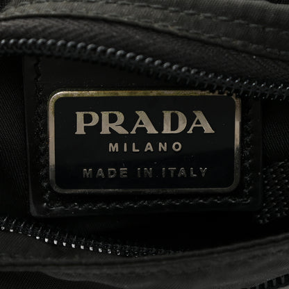 Prada Nylon Small Flat Messenger Bag Black 5 of 9