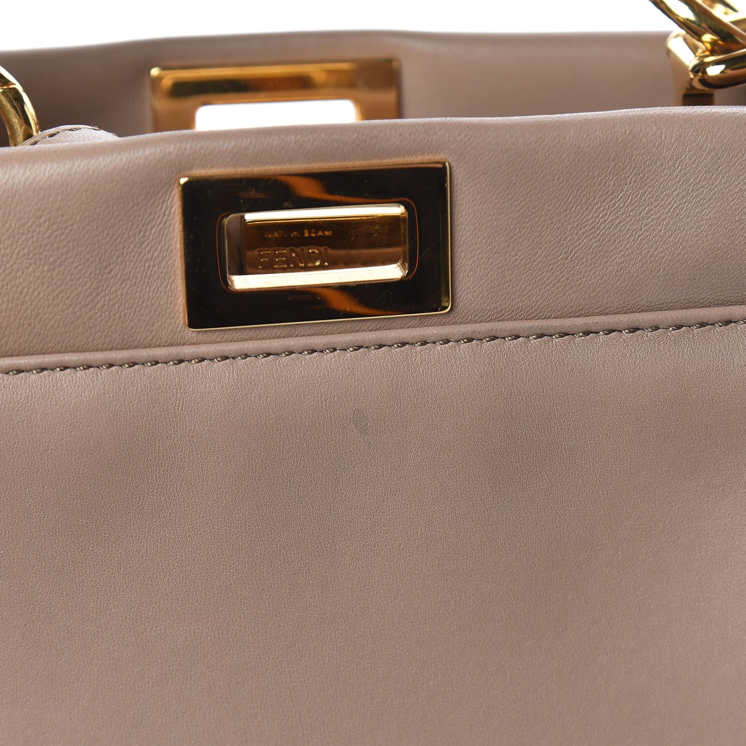 Fendi Nappa Mini Peekaboo Iconic Satchel Ratmusquet 13 of 17