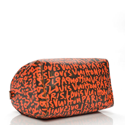 Louis Vuitton Monogram Graffiti Speedy 30 Orange 4 of 10