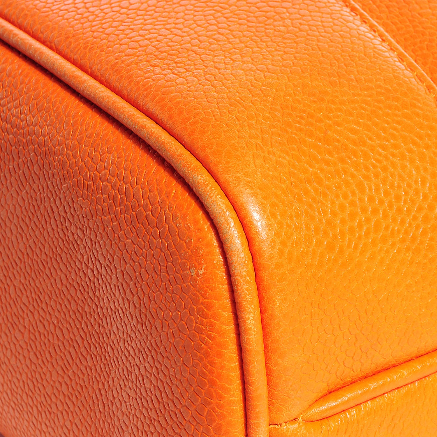 Chanel Caviar CC Shoulder Bag Orange 6 of 9