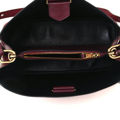 Prada Saffiano Cuir Matinee Tote Cherry Black 5 of 10