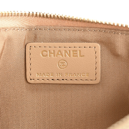 Chanel Caviar Quilted Classic iPhone Pouch Beige 6 of 8