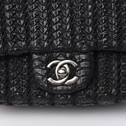 Chanel Lambskin Embroidered Mini Flap Black 8 of 12