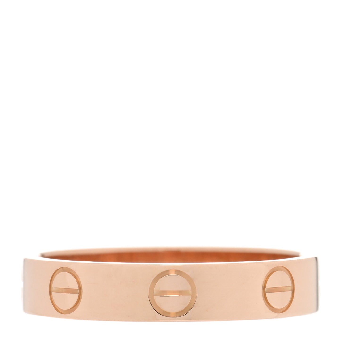 18K Pink Gold 3.5mm LOVE Wedding Band Ring 51 5.75