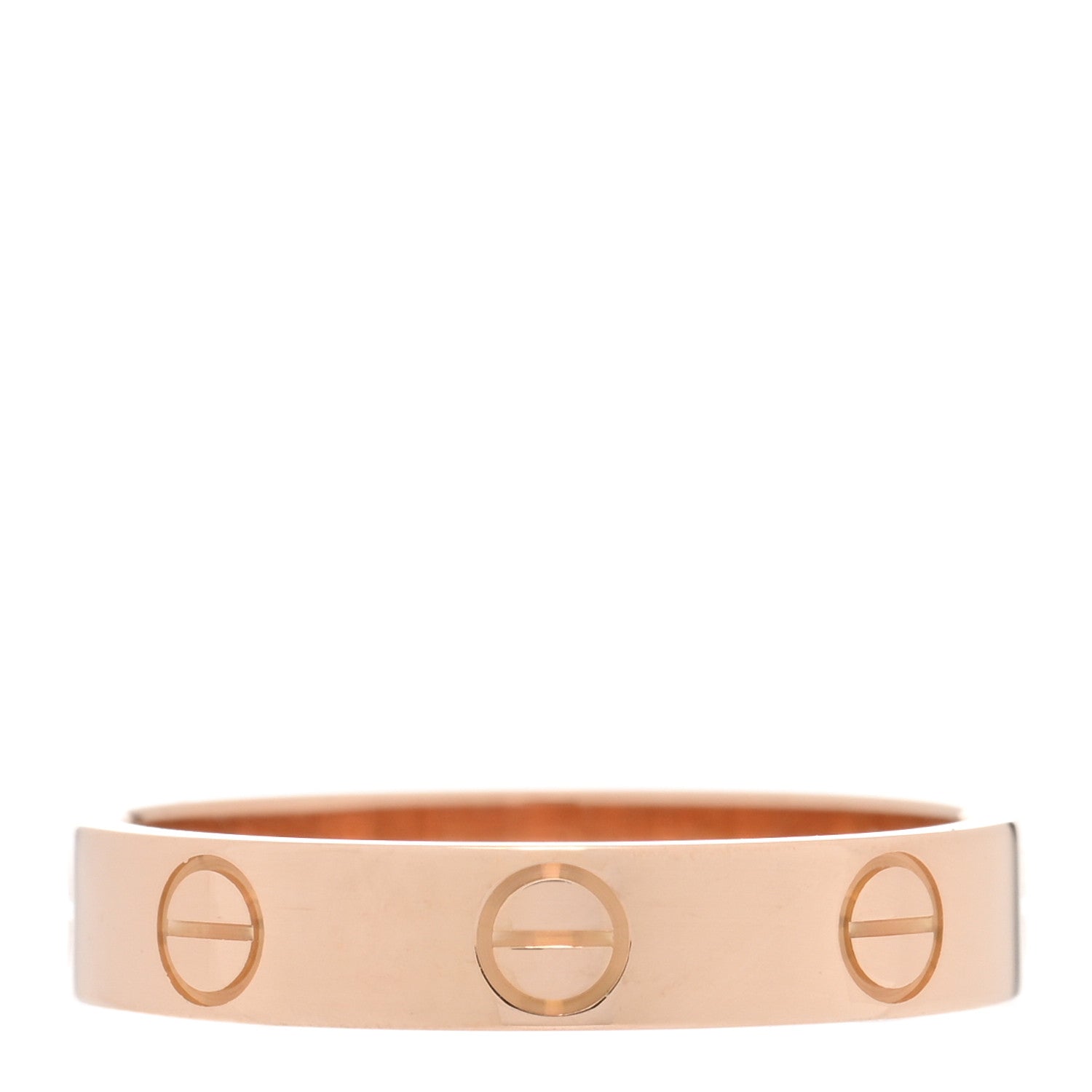 Cartier 18K Pink Gold 3.5mm LOVE Wedding Band Ring 51 5.75 3 of 5