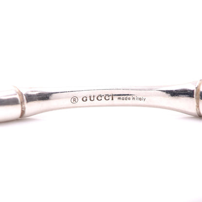 Gucci Sterling Silver Bamboo Hoop Earrings 8 of 9