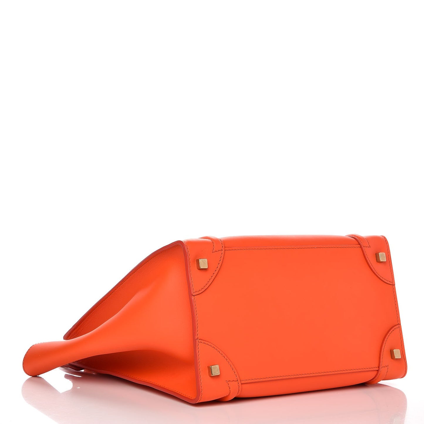 Smooth Calfskin Mini Luggage Bright Orange