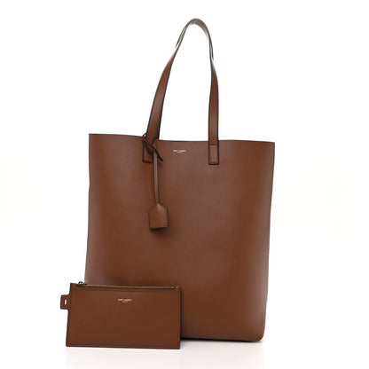 Saint Laurent Calfskin Bold Shopping Tote Brown 3 of 11