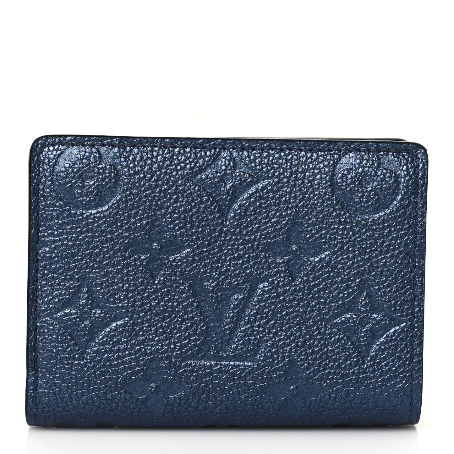 Metallic Empreinte Clea Wallet Navy Nacre