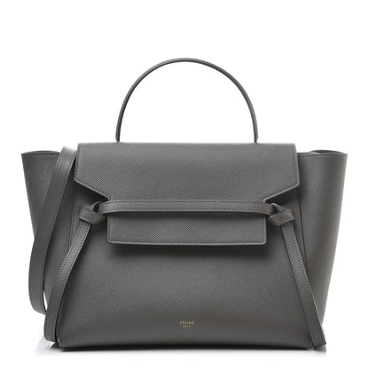 Celine Grained Calfskin Mini Belt Bag Grey 1 of 14