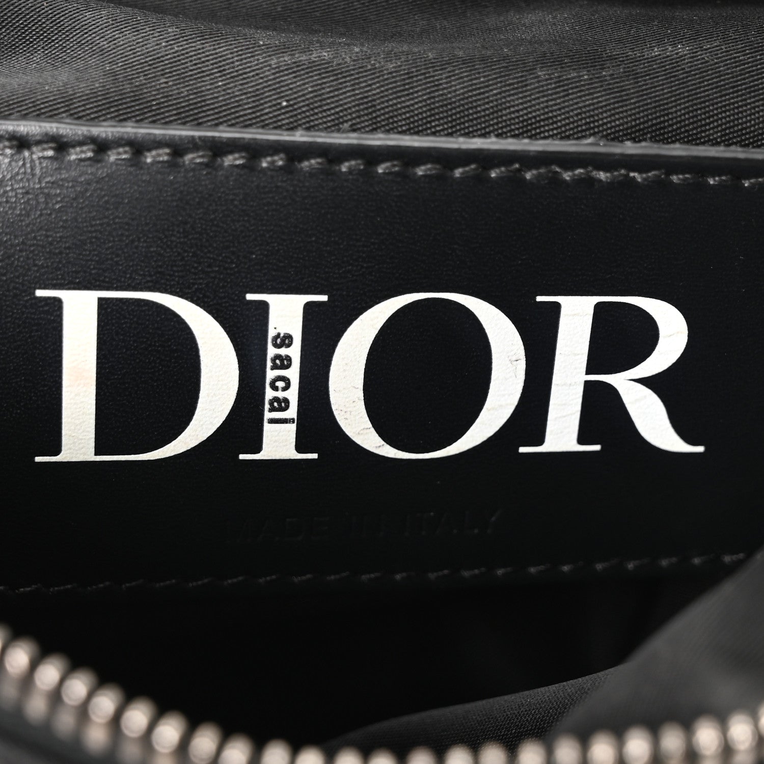 Christian Dior X Sacai Grained Calfskin Technical Fabric Mens