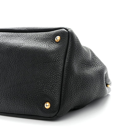Prada Vitello Daino Tote Black 11 of 18