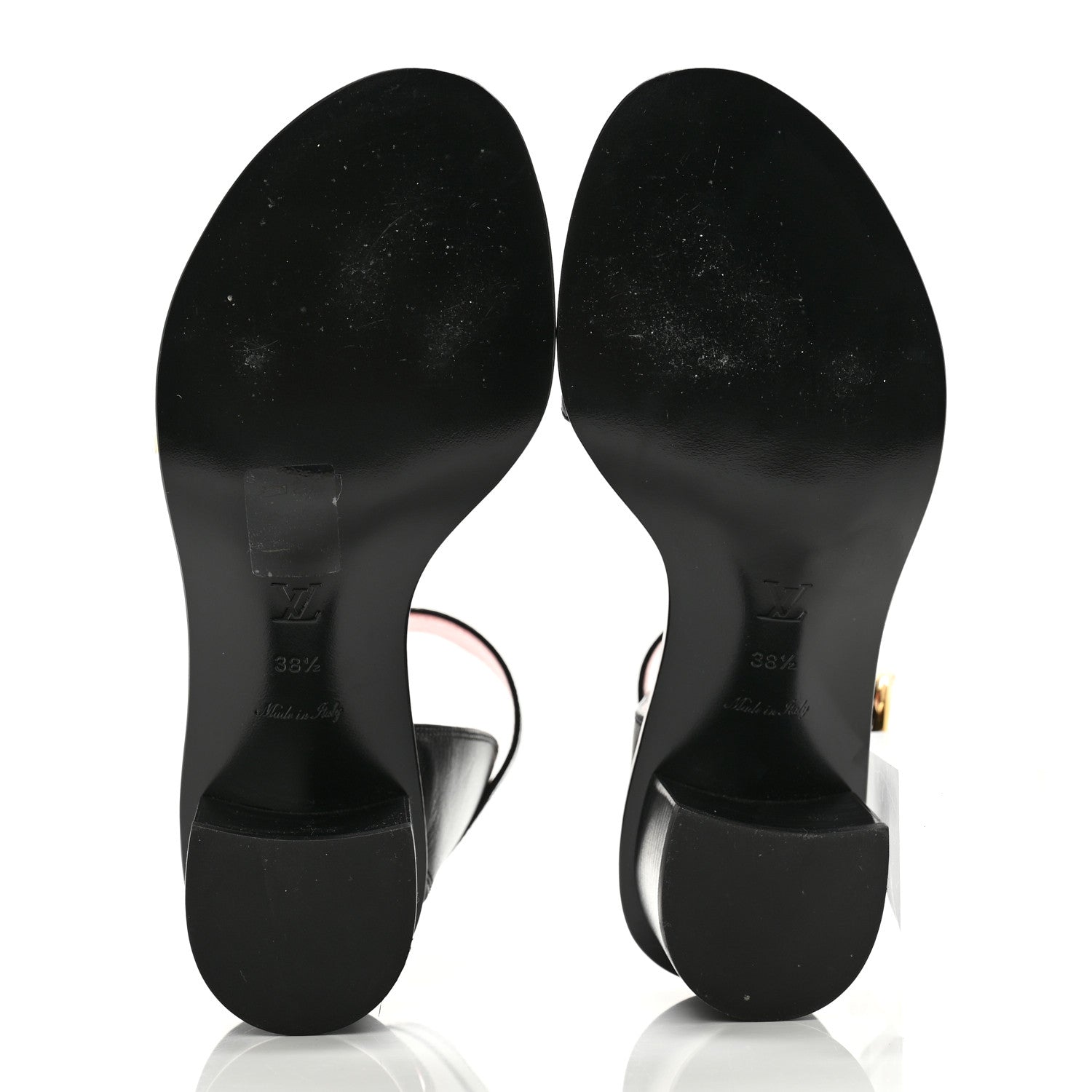 Louis Vuitton Calfskin Monogram Passenger Sandals 38.5 Black 5 of 10