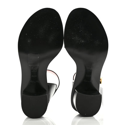 Louis Vuitton Calfskin Monogram Passenger Sandals 38.5 Black 5 of 10