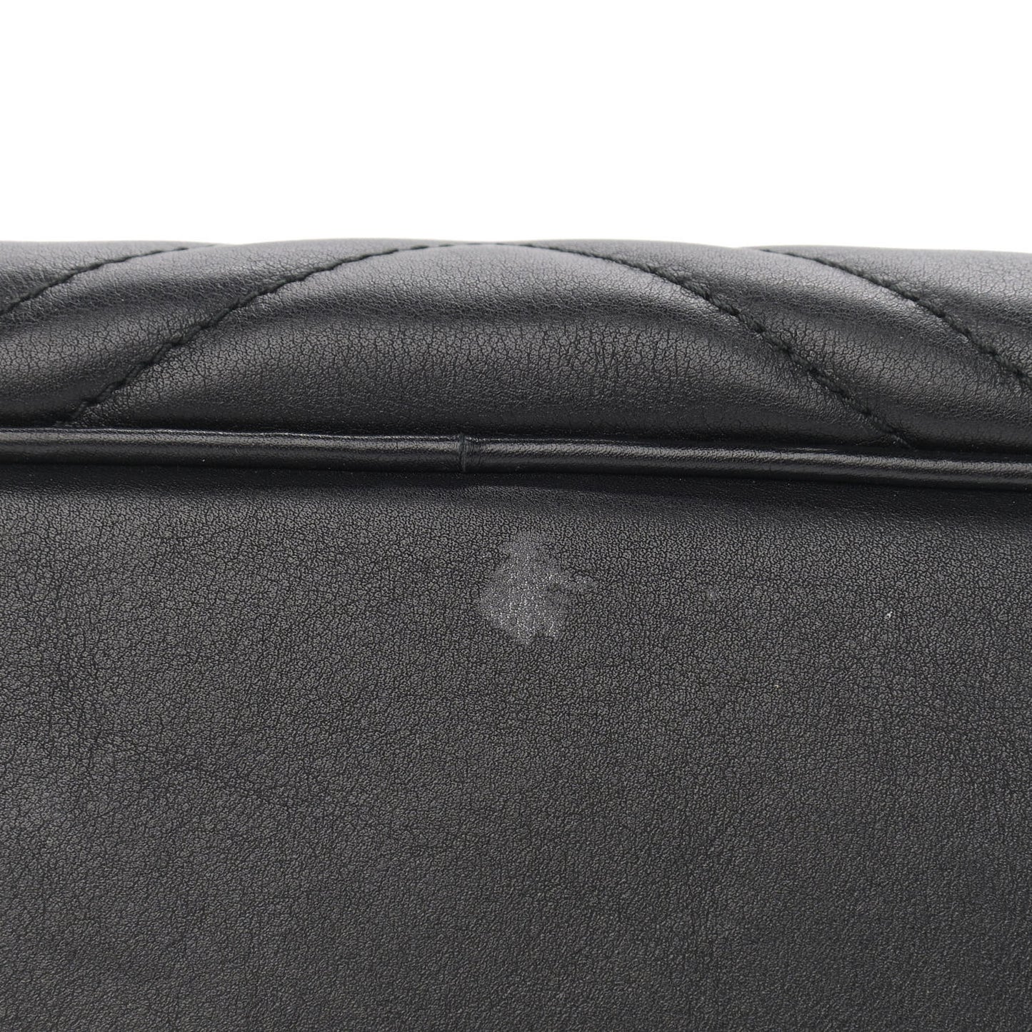 Calfskin Matelasse Medium GG Marmont Chain Shoulder Bag Black