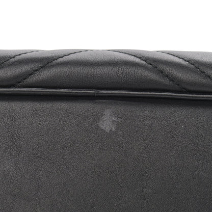 Gucci Calfskin Matelasse Medium GG Marmont Chain Shoulder Bag Black 10 of 12
