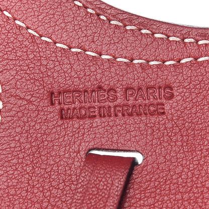 Hermes Swift Paddock Selle Horse Saddle Bag Charm Rouge Grenat 5 of 8
