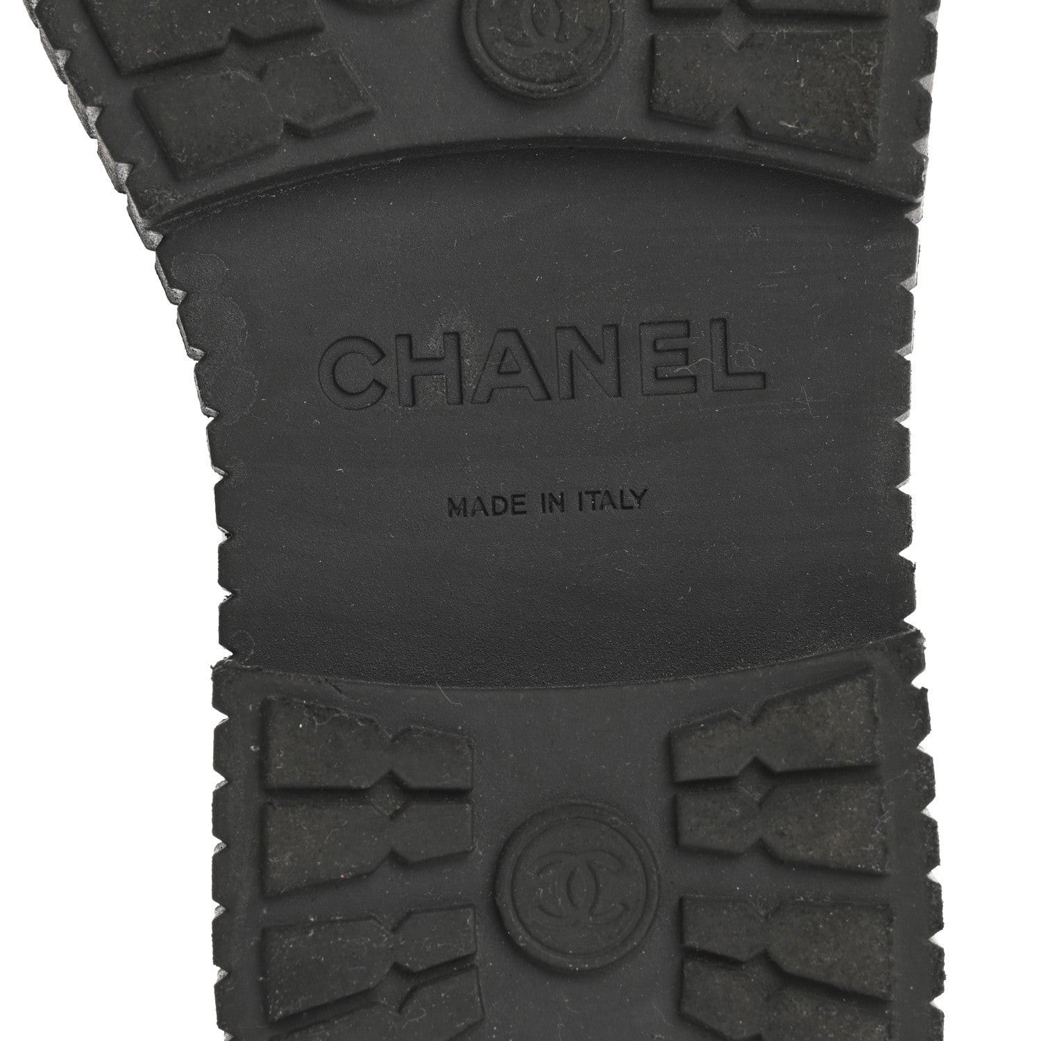 Chanel Calfskin Grosgrain Quilted Lace Up Boots 35.5 Black Grey 8 of 9