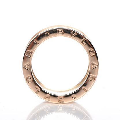 Bulgari 18K Rose Gold White Ceramic B.Zero1 Four-Band Ring 55 7.25 4 of 6