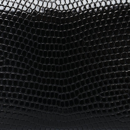 Hermes Lizard Calvi Card Case Black 9 of 10