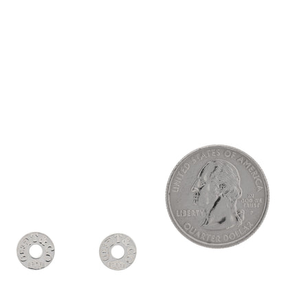 Tiffany Sterling Silver 1837 Circle Earrings 2 of 4