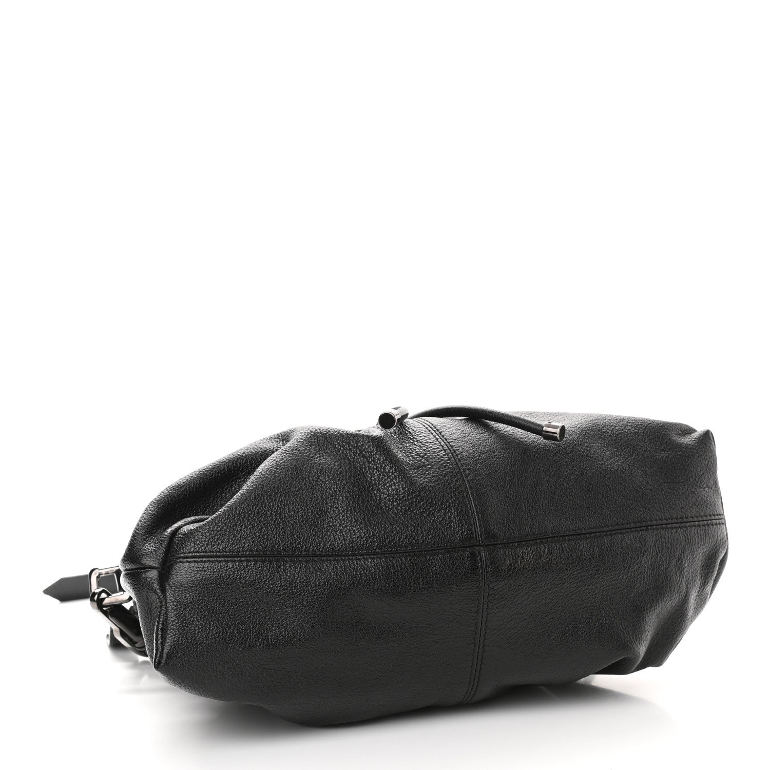 Burberry Calfskin Drawstring Tote Black 4 of 12